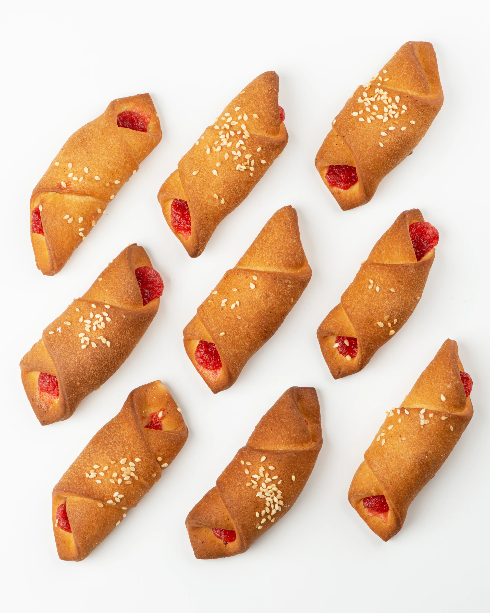 Крученики с клубникой (постное)